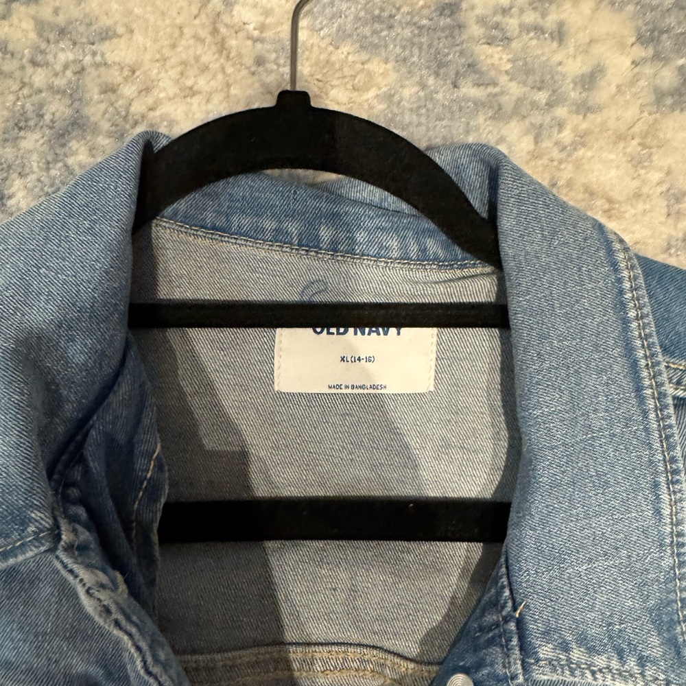 Old navy big girls jean jacket - Picture 3 of 4